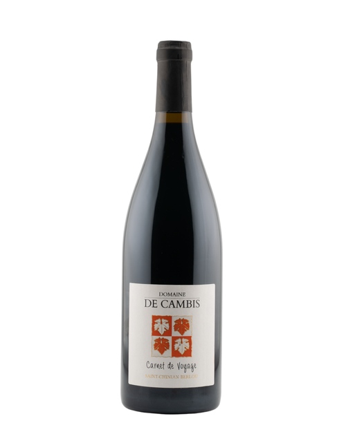 Bouteille Carnet de Voyage 2021, vin rouge bio AOP Saint-Chinian Berlou, Domaine de Cambis